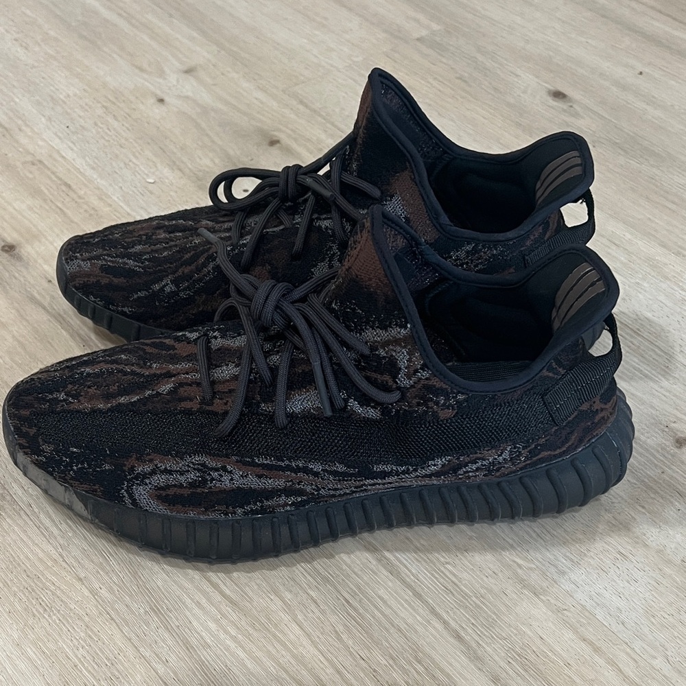 Black and Brown Yeezy Athletic Sneakers